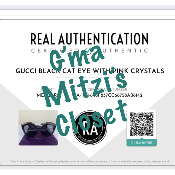 ❌SOLD❌GUCCI GG0118S 002 Black Cat Eye Sunglasses - Picture 2 of 16